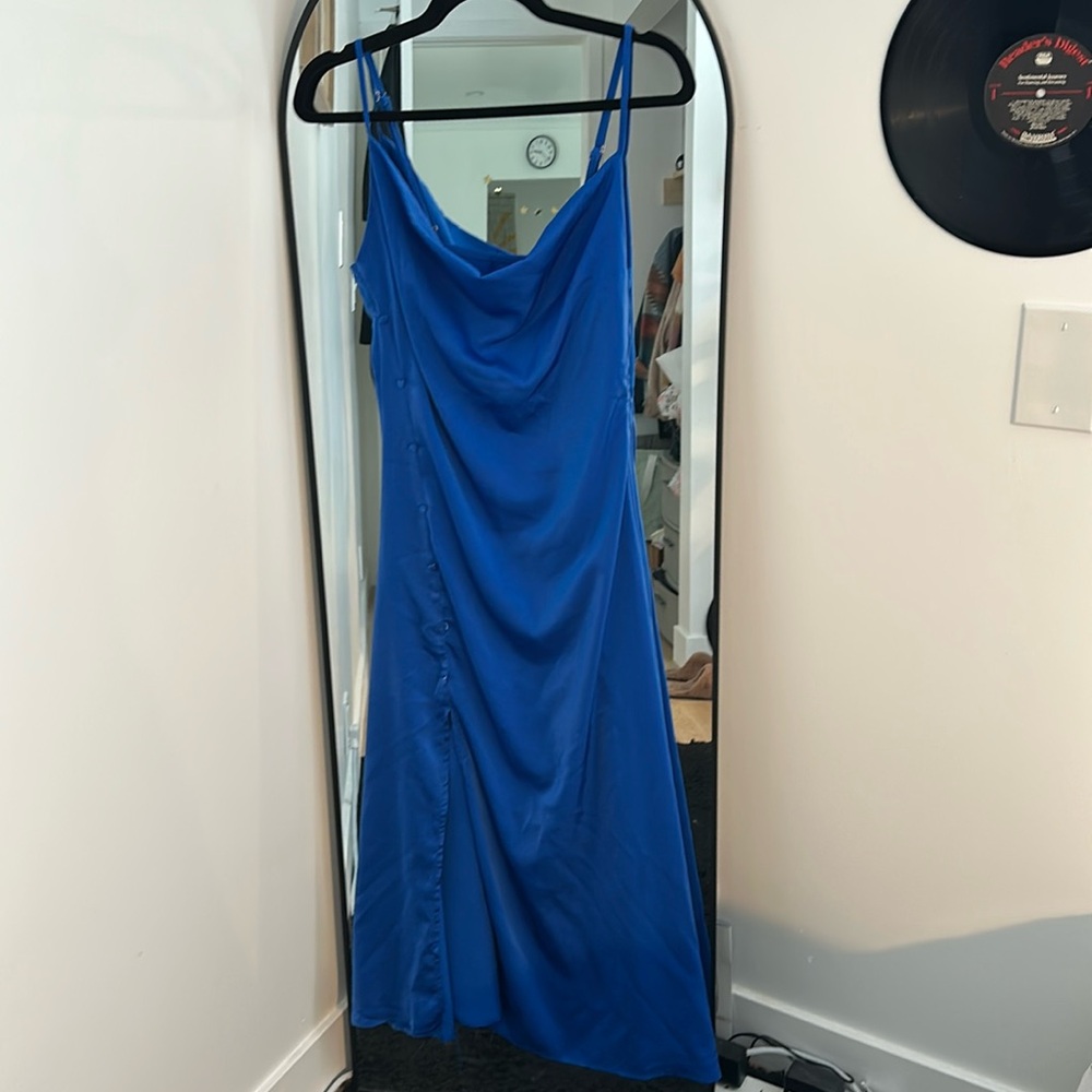 Cider blue midi length dress